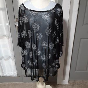 CLEARANCE Women's Sheer top/Cover-up/Lane Bryant Plus Size 22/24 NWT-$49.95.
